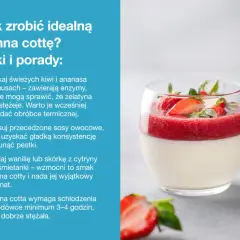 Idealna panna cotta z musem truskawkowym. Przepis na ten deser zawiera wskazówki, jak uzyskać idealną konsystencję i smak.